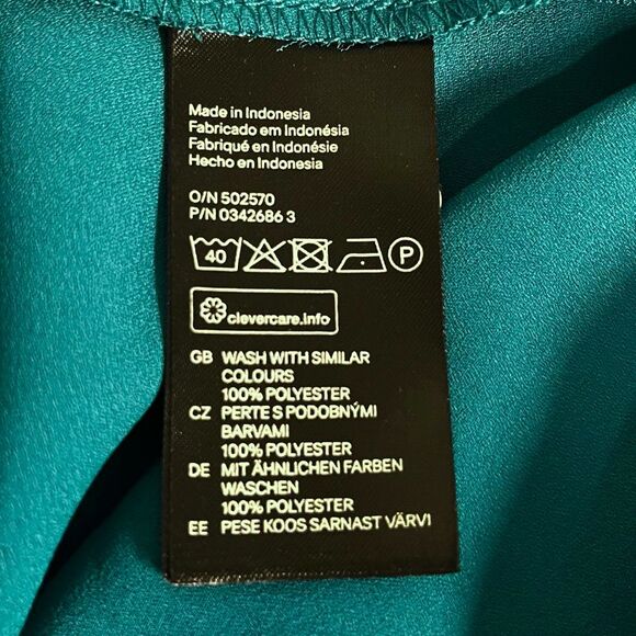 H & M Teal Sleeveless Top   Size 8   NWT - Picture 4 of 4